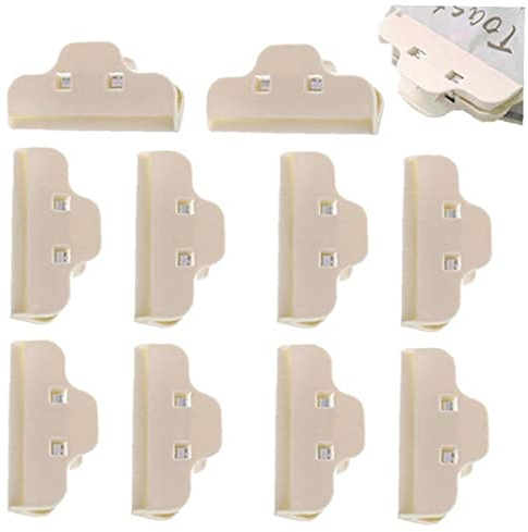 Clips De Bolsas De Alimentos, Clips De Bolsas De Chips Reutilizables De 10 Piezas Para Almacenamiento De Alimentos, Clips De Sellado De Plástico Para Refrigerios, Café, Hogar, Cocina, Viajes, Acampar
