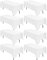 8 Stück Weiß Tischdecke 153 x 260 cm, 6 Fuß Rechteckige Premium Polyester Tischdecke, Flecken und Knitterfrei Waschbar Dekorative Tischdecke für Küche Hochzeit Party Restaurant oder Bankett