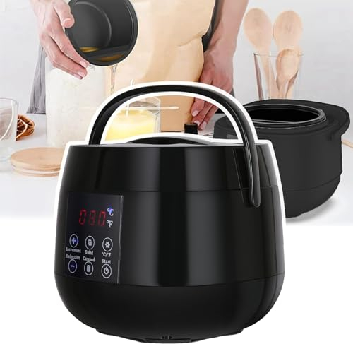 Smart Wax Melting Machine,Wax Warmer Candle Making,bottom Heating+Touch Screen Switch+Intelligent Temperature Control+led Display Screen,for Arm Leg And Toe,A