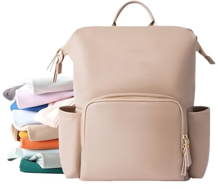 Mochila De Cochecito Para Niños - CAMPIO DE BAÑO CAMA | La Mochila Para El Cambio De | Bolsas De Niños Multifunción Paquete De Pañales Grandes Con Alfombrilla Por, Creamy, Consulte la