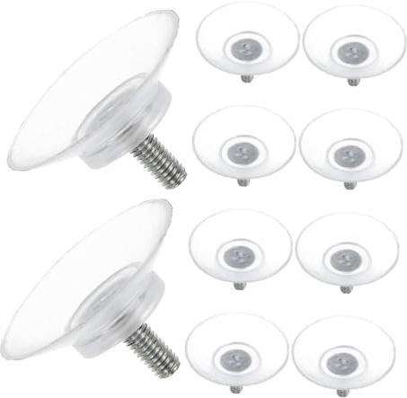 HIAKDOFT 10 pièces Ventouses Transparentes pour Meubles Ventouses PVC pour Table Verre Accessoires Polyvalents de Fixation et Stabilité pour Mobilier