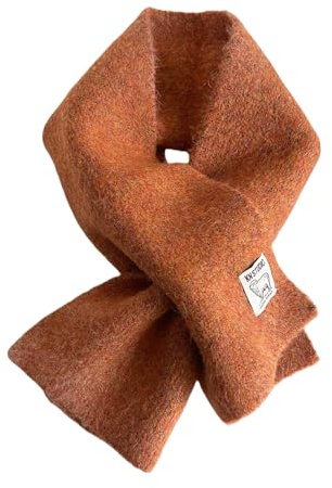 FUNSEED Damen Kurzschal, Cross-Wrap Warm Halswärmer Vielseitiger Strickschal INS Business Casual