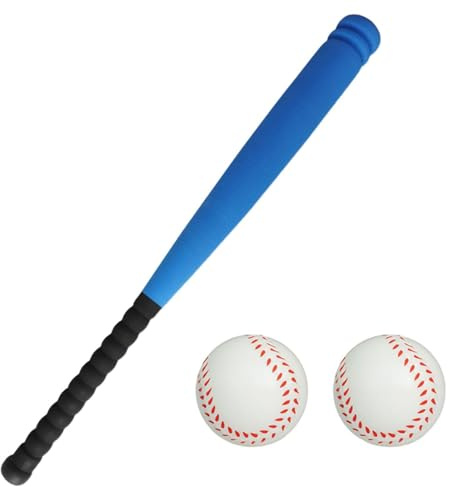 KIXZSAZ Baseballs For Kids Engaging Fun Creative Baseball Bats Balls Set Indoor Outdoor Training Activity Lightweight Package Creative Baseball Bats Balls Set For Kids Children, blue, 64cm