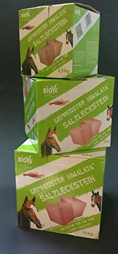 biova 3 Salzlecksteineca 2,5kg Für Wild und Haustiere