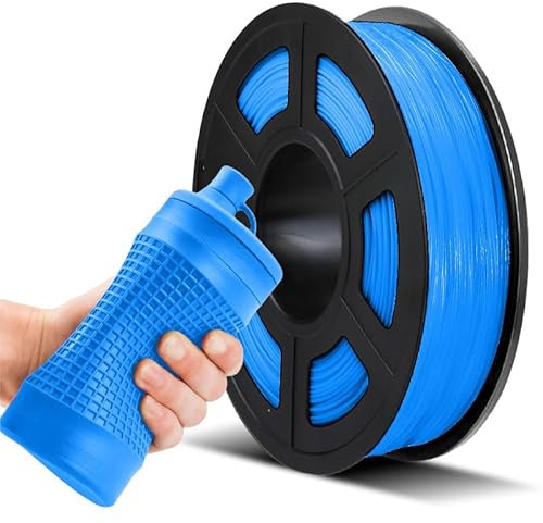 TPU Flexible Filament 1.75mm, JAYO 3D Drucker Filament TPU Härte 95A, Maßgenauigkeit +/- 0,02, 0.5KG/500G Spule, TPU Blau