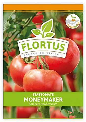 FLORTUS Tomate Moneymaker | Gemüsesamen | Tomatensamen | Samen zur Anzucht für Garten, Balkon, Küche & Fensterbank