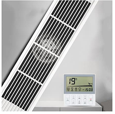 MBROS Vent Fan 15×60CM Ceiling Ventilation Fan, Rectangular Hidden Exhaust Fan, Powerful Low Noise Ceiling Ventilator Fan with Filter for Kitchen Bathroom Exhaust Fan (Color : White, Style : D)