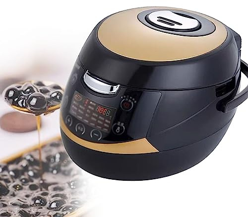 SACLMD Cuiseur Boba à thé au Lait,Pot à Perles Automatique 5L,Cuiseur De Pot De Perle Tapioca Boba avec Panneau De Commande Intelligent,Cuiseur De Pot Boba