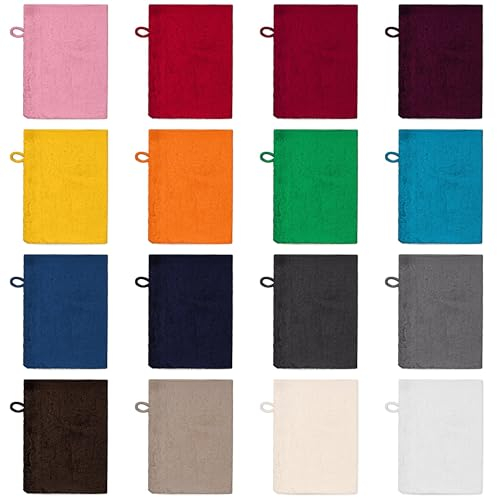 Posteli Handtuch-Set aus Luxus Serie 100% Baumwolle in 8 Größen & 17 Farben verfügbar, Farbe: Smoky-GRAU, Größe: 4er Pack 15x21cm - Waschhandschuhen