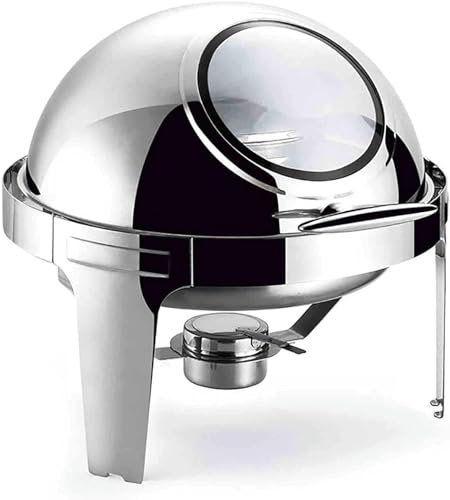 FLTRGO Stainless Steel Food Chafing Dish, Warmer Chafer Buffet Set, with Fuel Holders, Food pan and Water pan, for Wedding, Parties, Banquet, Catering Events