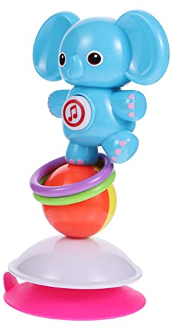 Vaguelly Die Glocke Rütteln Drehbares Spielzeug Kinder Hochstuhl Spielzeug Glockenspielzeug Spielzeug Für Kinder Zu Hause Saugspielzeug Für Kindertische Plastik Elefant Neugeboren