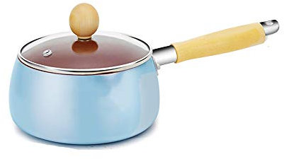 CRBUDY Sauce Pan Small Soup Pot 1-2 People Warm Milk Pot Anti-overflow Non-stick Mini Household Small Pot