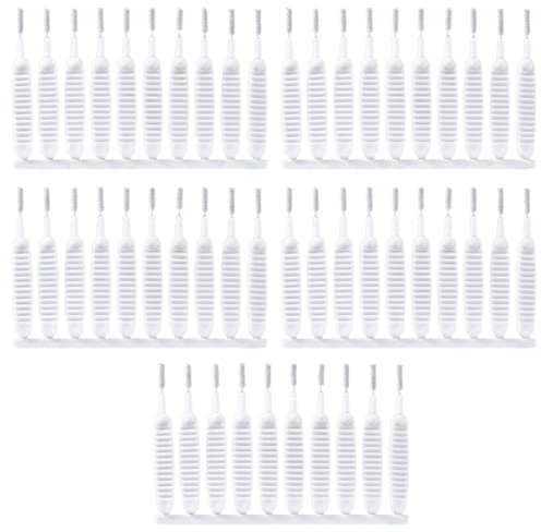 MOLUCKFU 50piezas Cepillo De Limpieza para Cabezales De Ducha Mini Cepillo para Celular para Limpiar De Electrodomésticos Cocina y Baño