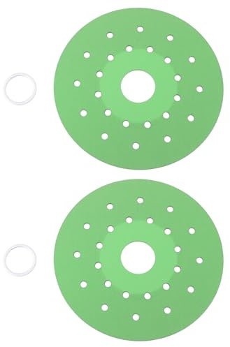 Briny River Lot de 2 disques de meulage pour dalles de roche 100 x 20 x 1 mm Vert