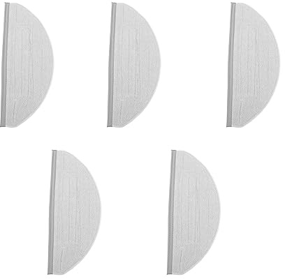 Segrehy Sweeping Roboter -Wischtuch -Ersatz -Mop -Pads Super Sauging wiederverwendbares Hochtemperaturfest für S8 S7 MAXV S7 Pro Ultra -Fasermaterial 5pcs