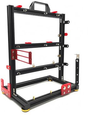 Magemata ITX ATX ATX MATX EATX PC Frame Test Bank, Banco di prova Open Air Case Ventola di Raffreddamento ad Acqua Chassic, Open Air Frame Chassis Bracket, FAI DA TE Computer Motherboard Case Rack