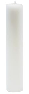 Cereria Di Giorgio - Candela Cilindrica - Diametro 8 cm Altezza 30 cm - Colore Bianco Cloud - Lunga durata