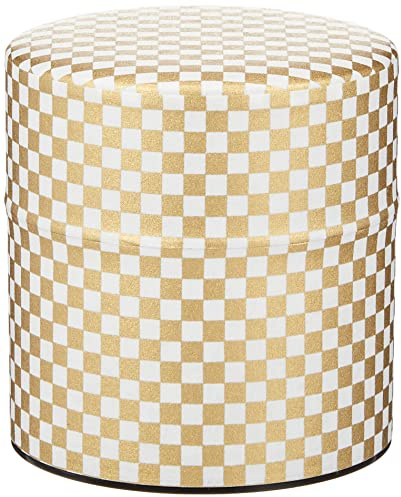 Pokkan Boîte à thé japonaise hermétique à double couvercle, capacité de thé 100 g (Ichimatsu – Motif japonais à damiers, S – 100 g)