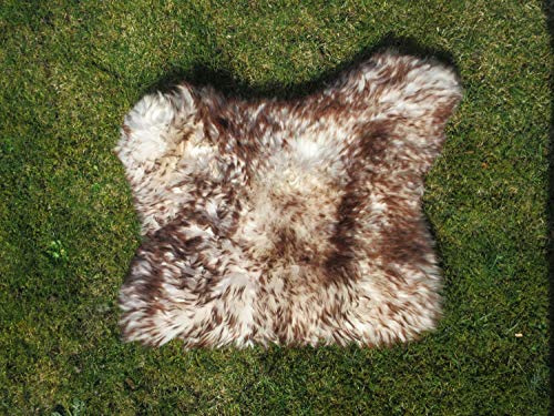 Äkta Eco Merino fårskinn fårskinn liten päls 40 x 40 cm (flammig)