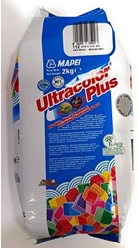 2 x UltraColor Plus Medium Grey Grout 2kg