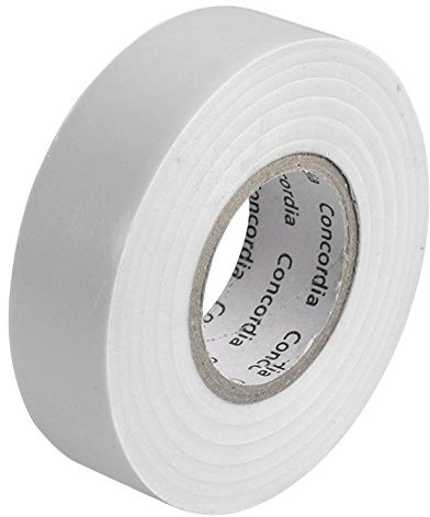 Ruban isolant blanc 19 mm x 20 m | Ruban isolant électrique, 1 x quantité - AIT1920WHT unique
