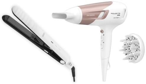 Rowenta Optiliss SF3210 Plancha de pelo + Studio Dry CV5830 Secador de pelo 2300 W