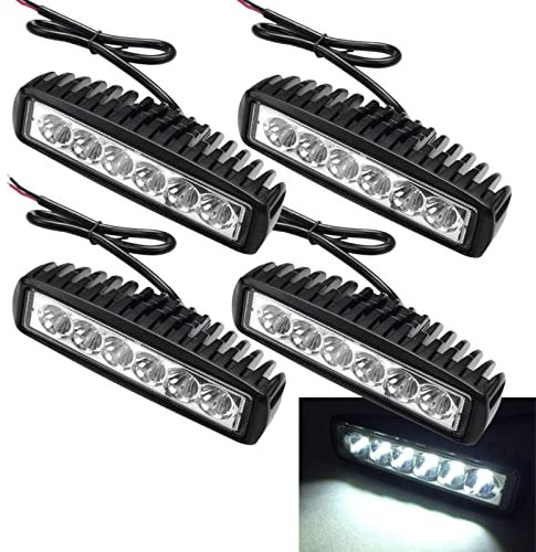 Daromigo Led Zusatzscheinwerfer 4er Set arbeitsscheinwerfer led 12v traktor schalter Leiste IP67 6500K Rückleuchten Anhänger Nebelscheinwerfer