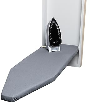 TIVIT Ironing Board Cover for Handi-Press Iron-A-Way Wall Mounted Ironing Boards 42-46 Long Adjustable Straps, Alumitek, Scorch Resistant, Thick Padding - Made in Italy - Oeko-TEX Certified