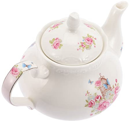 Milchkännchen, Kaffeemaschine, Kaffeekanne, englische Teekanne, weiß, Heizung, Tee-Serviergeschirr, Kanne, Saucen-Dippkrug, Bone China-Teekanne, Kaffee-Bar-Zubehör, Keramik-Kaffeekessel, Wasserkann