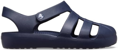 Crocs Unisex-Child Classic Fisherman Sandal, Kids and Toddler Sandals, Navy, 3 UK
