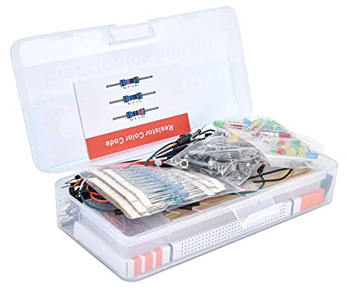 ZAWELIYO Components Kit for R3 Board, 830 Tie in Breadboard Tool with External Components, Starter Electronics Package for Programming Experiments
