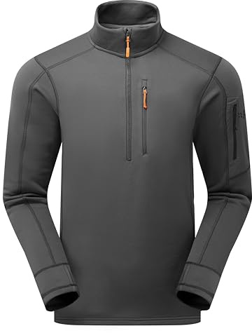 Rab Men's Modulus Pull-On Warm Fleece Jacket for Trekking & Climbing - Graphene - X-Large
