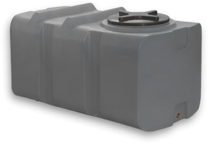 Varile Depósito de Agua Potable de 400 L, sin bisfenol A, Rosca de latón integrada de 3/4, Apto para Alimentos (Gris)