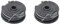 Replacement Strimmer Wire Compatible with Bosch Art 24/27/30/30-36 LI, 2 Pcs 1.6mm Standard Double Autofeed Nylon Replacement Spool for Bosch Trimmer Grass Trimmer F016800351
