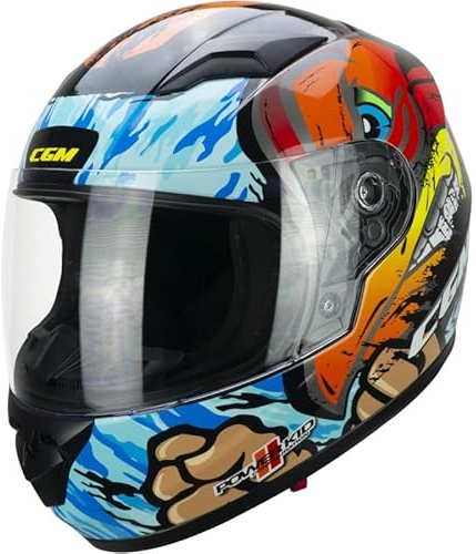 MC Casco Infantil Integral 265S LUKY Boxer Azul 22.06 Talla Y-L