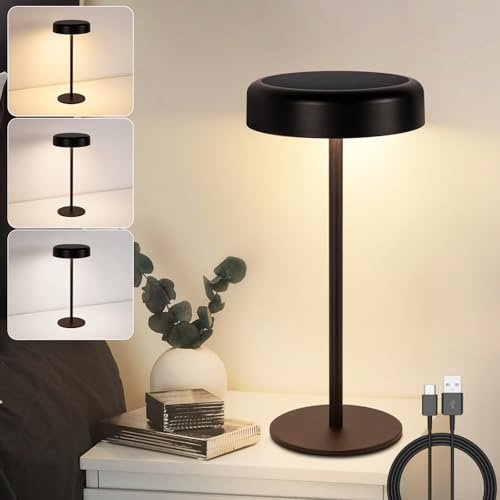 Tischlampe Kabellos LED Akku Tischleuchte - Solar Tischlampe Touch Dimmbar