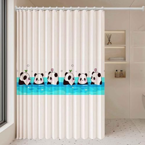MTHGH Falttürvorhang,Mit Teleskopstange,Magnetischer Türvorhang mit Verdunkelung, Faltbarer Raumteiler für Bad/Schlafzimmer/Wohnzimmer, Akkordeon-Design(04,W140*H180cm)