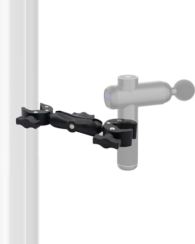 Soporte para pistola de masaje para la espalda, dispositivo de masaje giratorio, herramienta de sujeción para zonas difíciles de acceso, compatible con la mayoría de pistolas de masaje