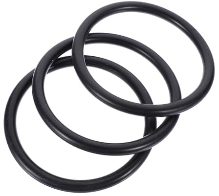 PRETYZOOM 3 Piezas de Tapetes de Goma Negro para Cuenco Budista, Almohadilla para Cuencos Adecuado para Artistas y Uso Familiar