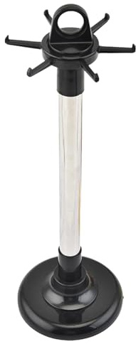 Colgador para utensilios de cocina, soporte giratorio para utensilios con 6 ganchos, soporte de acero inoxidable, colgador de cocina de 16, 5x5, 1 pulgadas, fácil de limpiar, inoxidable, giratorio