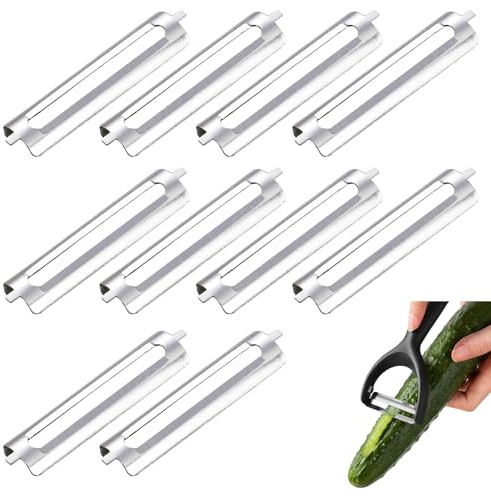 Klingen Für Tupperware Sparschäler, Vielseitige Ersatzklingen Für Gemüse Und Obst, Ideal Für Tägliches Schälen Und Professionelle Küchenarbeit, 10 Stück Hochwertige Klingen Im Set