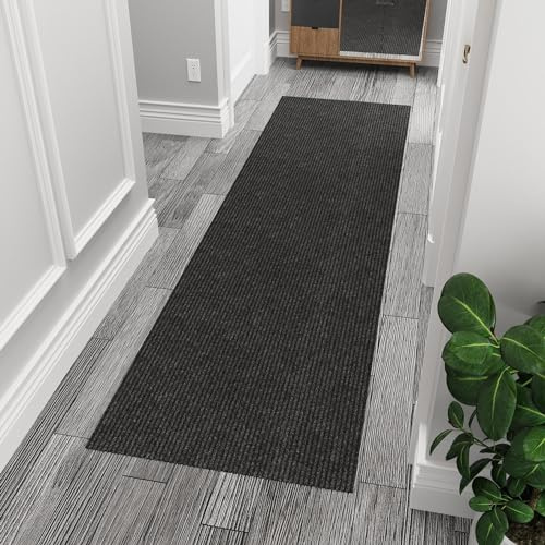 Ottomanson 3x10 Hallway Runner Rug – Non-Slip Indoor Outdoor Door Mat