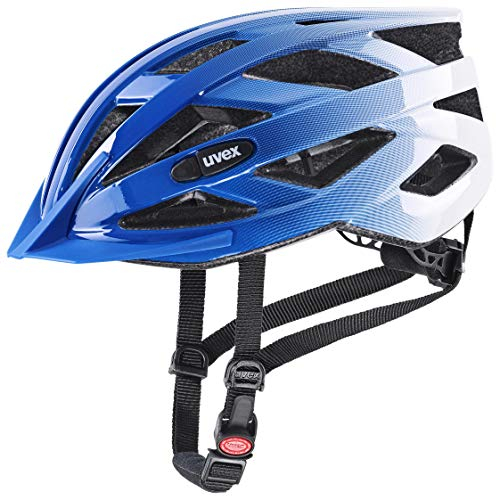 uvex air Wing - Leichter Allround-Helm für Damen und Herren - individuelle Größenanpassung - erweiterbar mit LED-Licht - Cobalt - White - 52-57 cm