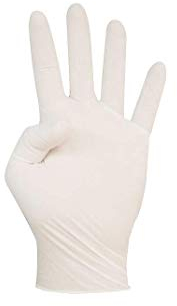Cuatrogasa Guantes Látex Talla S con Polvo Desechables 100 Unidades Ambidiestros Sensibles Resistentes Homologados Apto uso alimentario quimicos