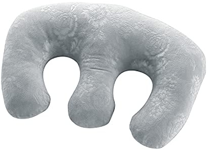F Fityle Soft Detachable Chest Pillow Chest Pad Breast Support Pillow Bolster for SPA Beauty Salon Massage Table Sleep, Grey