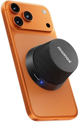 MOMAX Magnetic Portable Wireless Speaker, Enhanced Bass & Clear Sound