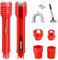GIDWRIY Llave Fontaneria 14 en 1,Herramienta de Llave de Grifo,Llave para Instalar Grifo,Llave de Lavabo Antideslizante,Llave Multifuncional de Grifo,Llave Tubo para Tuerca de Grifo Lavabo para Baño