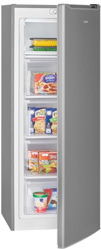 Bomann® Congelatore 143 cm | congelatore a 4 stelle | Intervallo di temperatura: ≤ -18 °C | congelatore silenzioso 40 dB | fermata porta sostituibile | congelatore grande | congelatore 168L | GS 7364