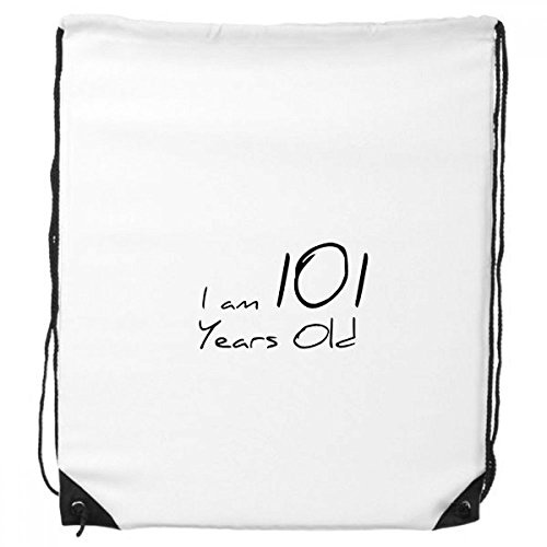 DIYthinker Jag är 101 år gammal gammal gammal ryggsäck shopping present sportväska
