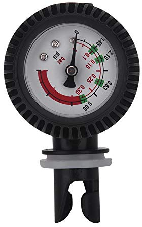 VGEBY Manometer Schlauchboot, Manometer Kajak Digital Boot Nylon Schlauchboot Luftdruckprüfer Barometer 0-0.35 bar / 0-5.08 PSI für Aufblasbares Kanu Boot Kajak Schlauchboot Board Raft